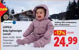Lidl Lupilu Baby lightweight overall aanbieding