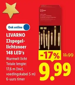 Lidl Livarno IJspegellichtsnoer aanbieding