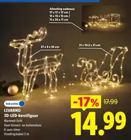 Lidl Livarno 3D-LED-kerstfiguur aanbieding