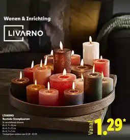 Lidl Livarno Rustieke Stompkaarsen aanbieding