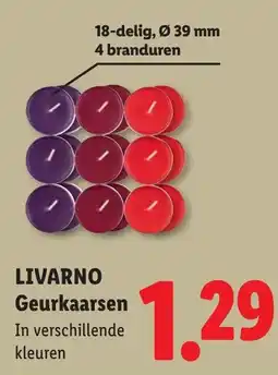 Lidl Livarno Geurkaarsen aanbieding