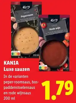 Lidl Kania Luxe sauzen aanbieding