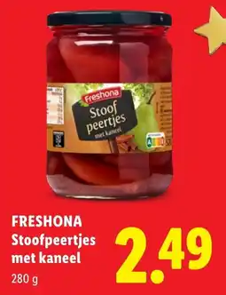 Lidl Freshona Stoofpeertjes met kaneel aanbieding