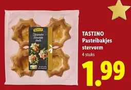 Lidl Tastino Pasteibakjes stervorm aanbieding