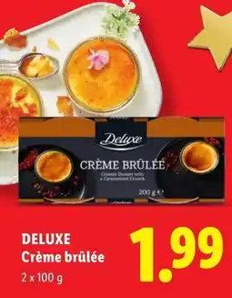 Lidl Deluxe Crème brûlée aanbieding