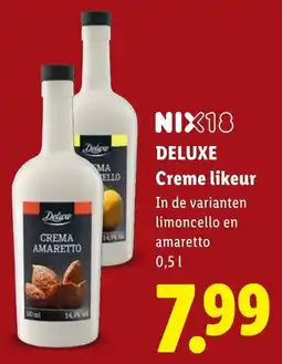 Lidl Deluxe Creme likeur aanbieding