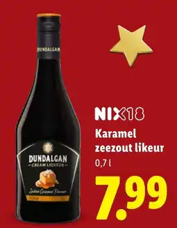 Lidl Dundalgan Karamel zeezout likeur aanbieding