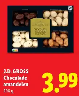 Lidl J.D. Gross Chocolade amandelen aanbieding