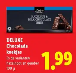 Lidl Deluxe Chocolade koekjes aanbieding
