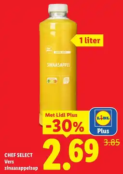 Lidl Chef Select Vers sinaasappelsap aanbieding