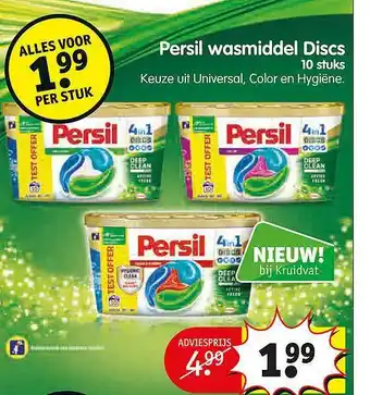 Kruidvat Persil wasmiddel discs aanbieding