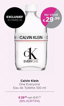 ICI Paris XL Calvin Klein One Everyone aanbieding