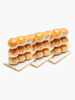 Flink De Stadsbakkerij Witte bollen extra lang lekker 9st 540g 3x aanbieding