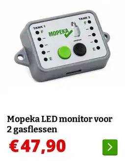 Obelink Mopeka LED monitor voor 2 gasflessen aanbieding