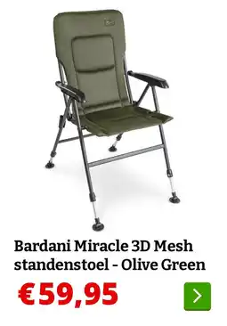 Obelink Bardani Miracle 3D Mesh standenstoel - Olive Green aanbieding