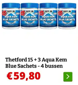 Obelink Thetford Aqua Kem Blue Sachets aanbieding