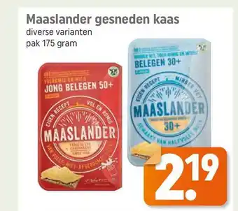 Lekker Makkelijk Maaslander gesneden kaas 175 gram aanbieding