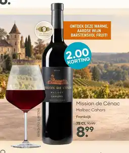 Mitra Mission de Cénac Malbec Cahors aanbieding