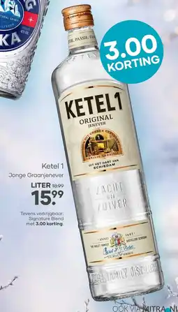 Mitra Ketel 1 jonge Graanjenever aanbieding