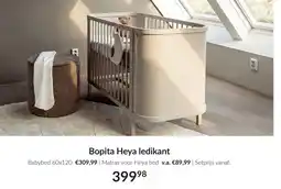 Babypark Bopita Heya ledikant aanbieding