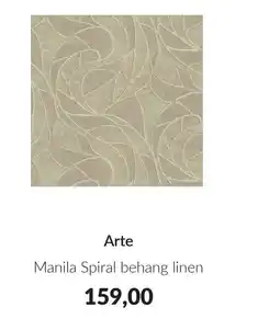 Babypark Arte Manila Spiral behang linen aanbieding