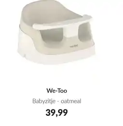 Babypark We-Too Babyzitje - oatmeal aanbieding