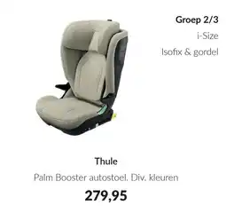 Babypark Thule Palm Booster autostoel aanbieding