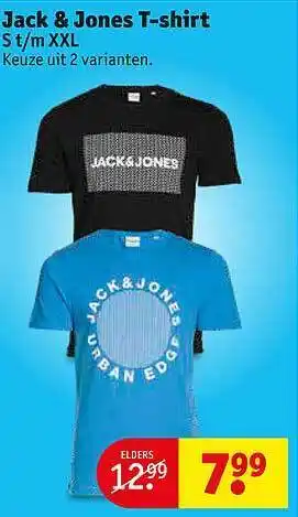 Kruidvat Jack & jones t-shirt aanbieding