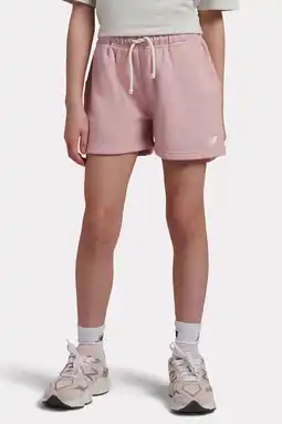 Wehkamp New Balance sweatshort - roze aanbieding