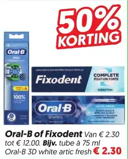 Dekamarkt Oral-B of Fixodent aanbieding