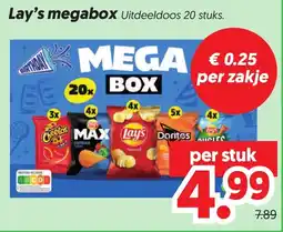 Dekamarkt Lay's megabox aanbieding