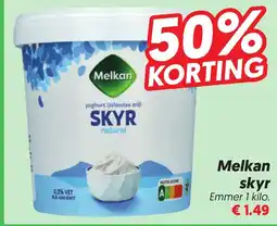 Dekamarkt Melkan skyr aanbieding