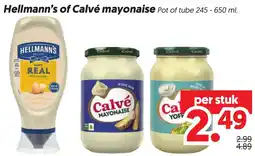 Dekamarkt Hellmann's of Calvé mayonaise aanbieding