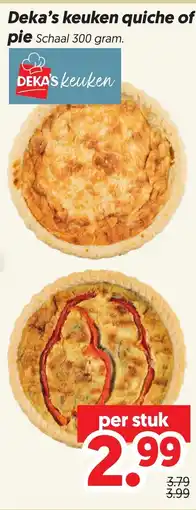 Dekamarkt Deka's keuken quiche of pie aanbieding