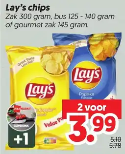 Dekamarkt Lay's chips aanbieding