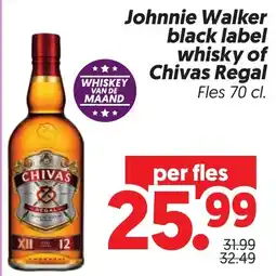 Dekamarkt Johnnie Walker black label whisky of Chivas Regal aanbieding