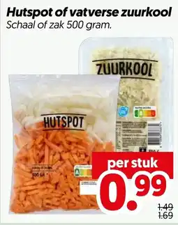 Dekamarkt Hutspot of vatverse zuurkool aanbieding