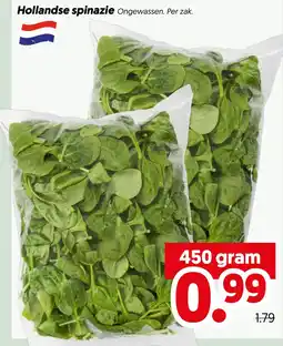 Dekamarkt Hollandse spinazie aanbieding