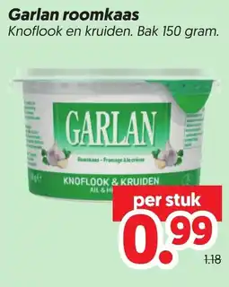 Dekamarkt Garlan roomkaas aanbieding