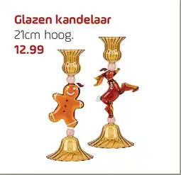 Coppelmans Glazen kandelaar aanbieding
