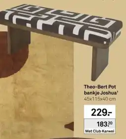 Karwei Theo-Bert Pot bankje Joshua' aanbieding