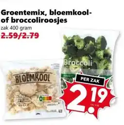 Coop Groentemix, bloemkool of broccoliroosjes aanbieding