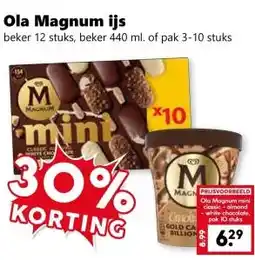 Coop Ola Magnum ijs aanbieding