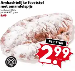 Coop Ambachtelijke feeststol met amandelspijs aanbieding