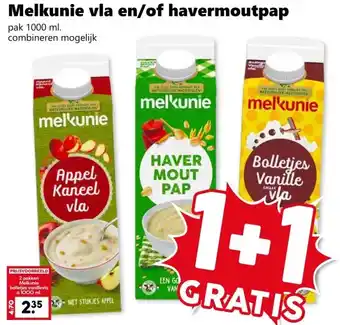 Melkunie vla en/of havermoutpap