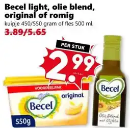Coop Becel light, olie blend, original of romig aanbieding