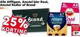 Coop Alle Affligem, Amstel bier Rosé, Amstel Radler of Brand aanbieding