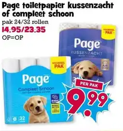 Boon`s Markt Page toiletpapier kussenzacht of compleet schoon aanbieding