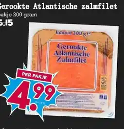 Boon`s Markt Gerookte Atlantische zalmfilet aanbieding