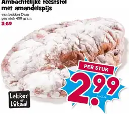 Boon`s Markt Ambachtelijke feeststol met amandelspijs aanbieding